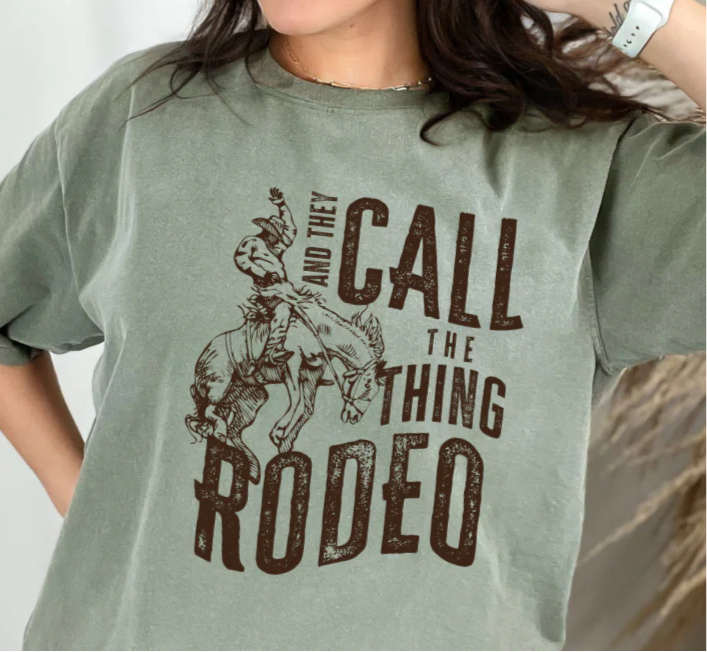 Transfer Image only: And they call the thing Rodeo Brown Ink