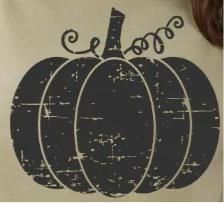 Transfer Only: Distressed Pumpkin