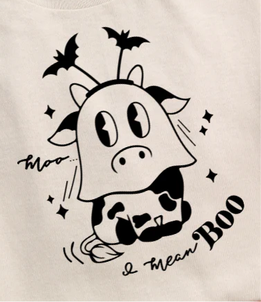 Transfer Image Only: Moo I mean Boo